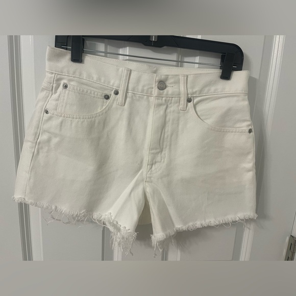 J.Crew Relaxed Denim Short in White - Picture 5 of 7